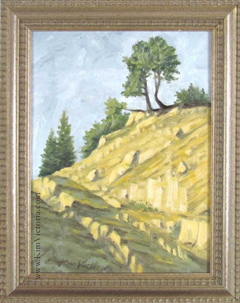 oil painting 2 Trees With a View