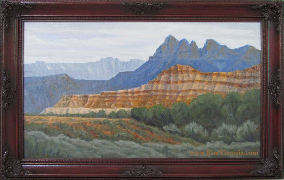 oil painting Layers in Sandstone